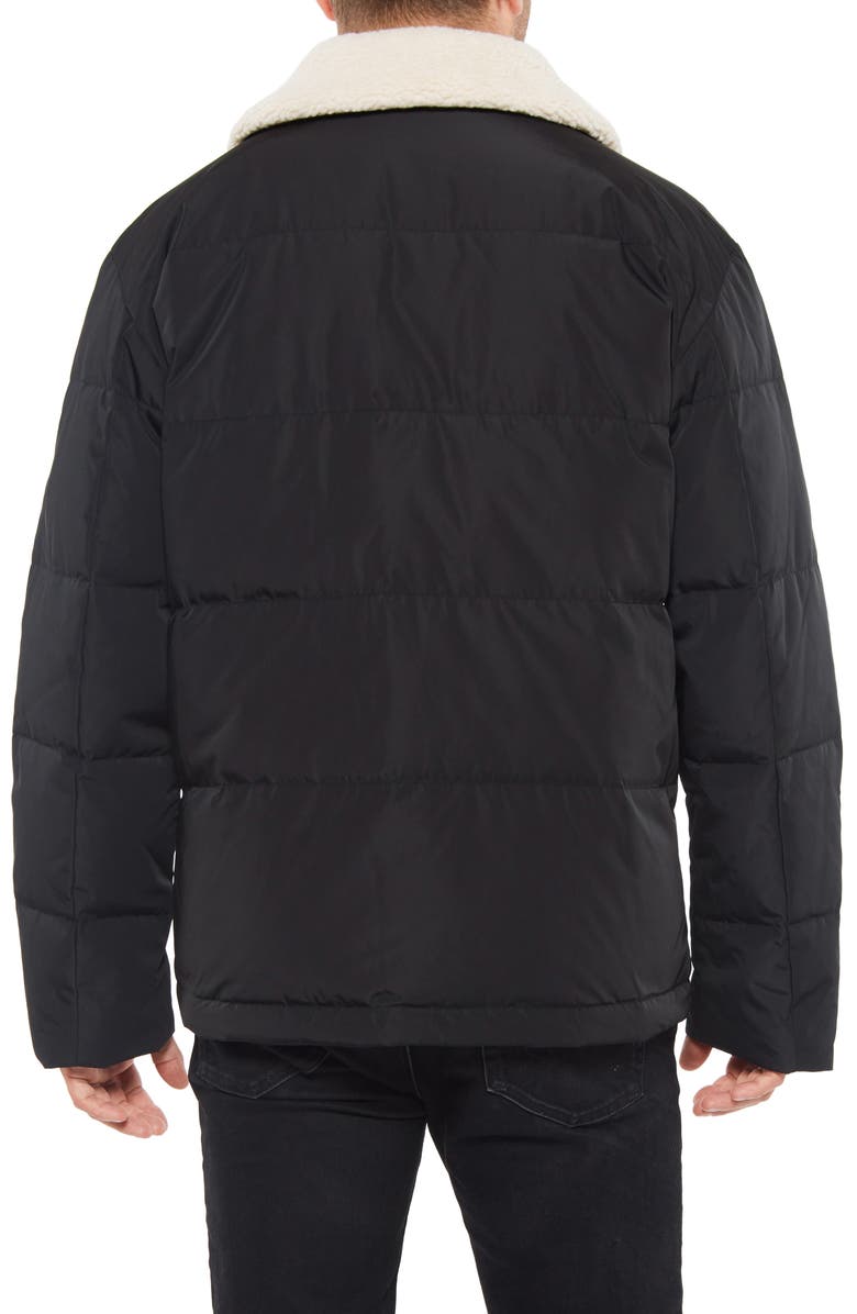 Vince Camuto Quilted Coat with Fleece Collar, Alternate, color, 