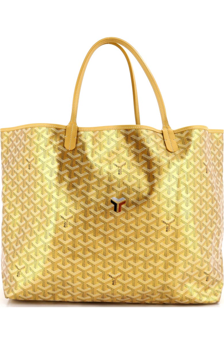 Pre-Owned Goyard Saint Louis Tote Precious Metals Coated Canvas GM, Main, color, Gold