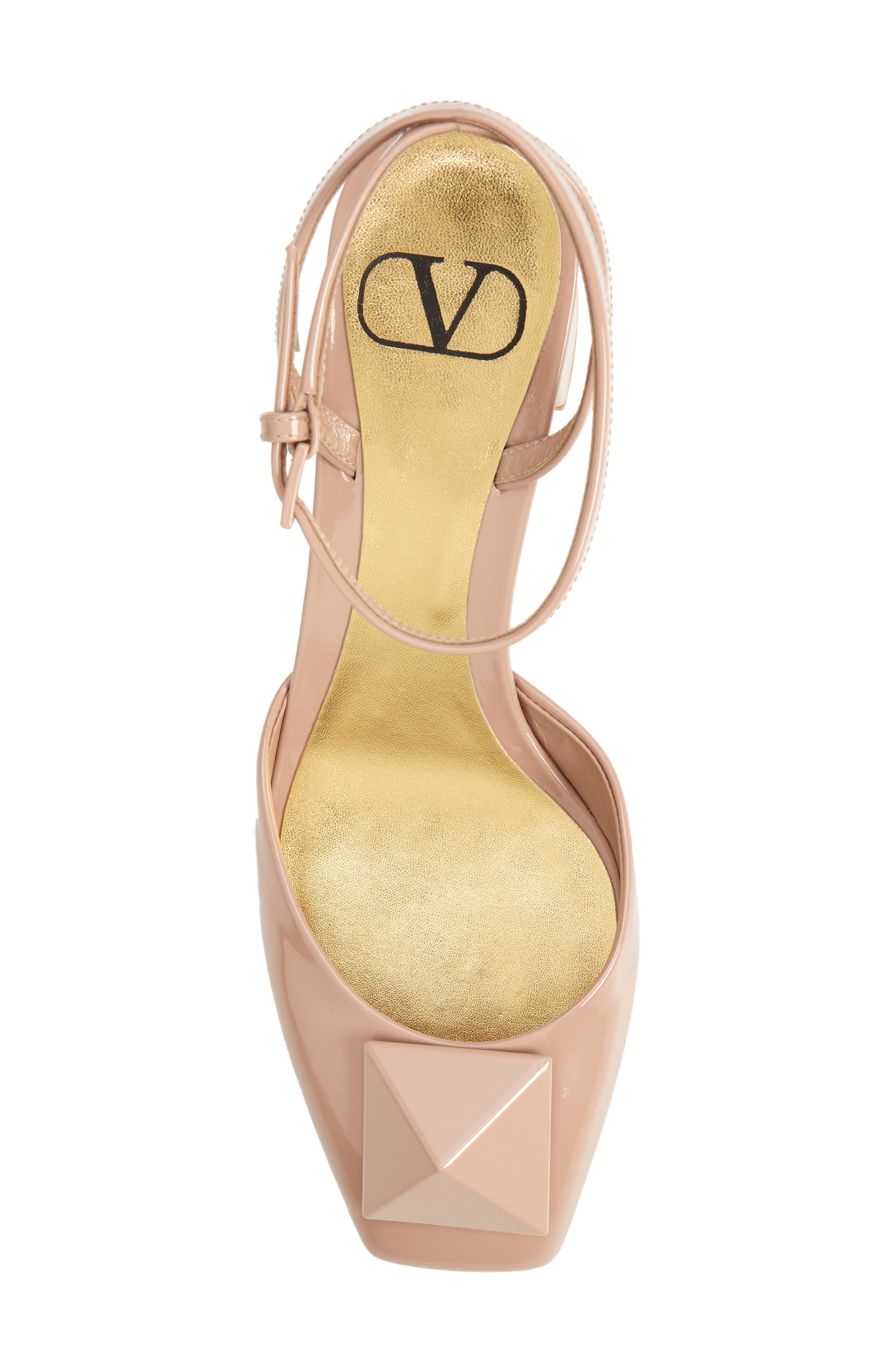 One Stud Ankle Strap Pump, Alternate, color, ROSE CANNELLE
