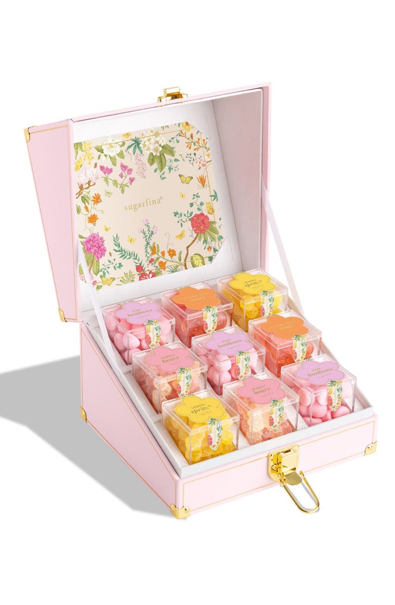 sugarfina Garden Party 9-Piece Mini Candy Trunk, Main, color,