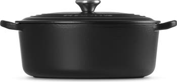 Traditional 4.5-Quart Enamel Cast Iron Oval Dutch Oven