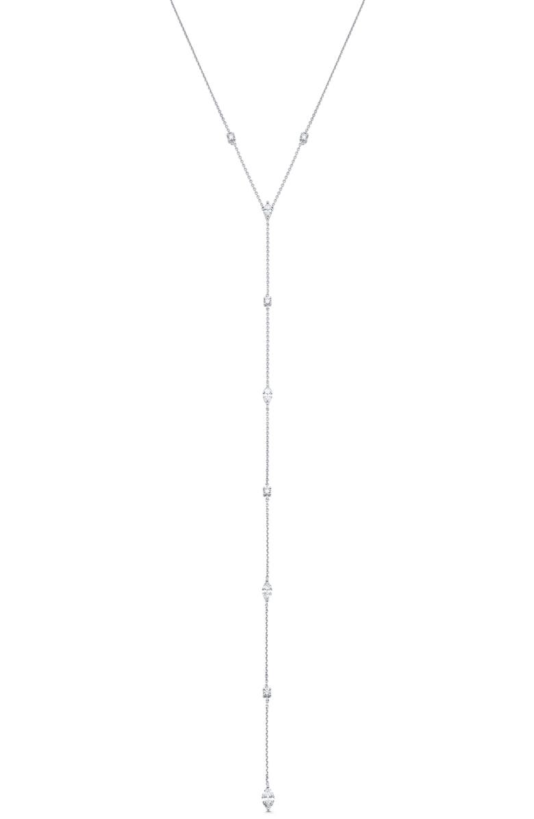 Sara Weinstock Purity Diamond Station Y-Necklace, Main, color,