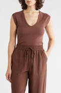 Sanctuary Raglan Sleeve V-Neck Top