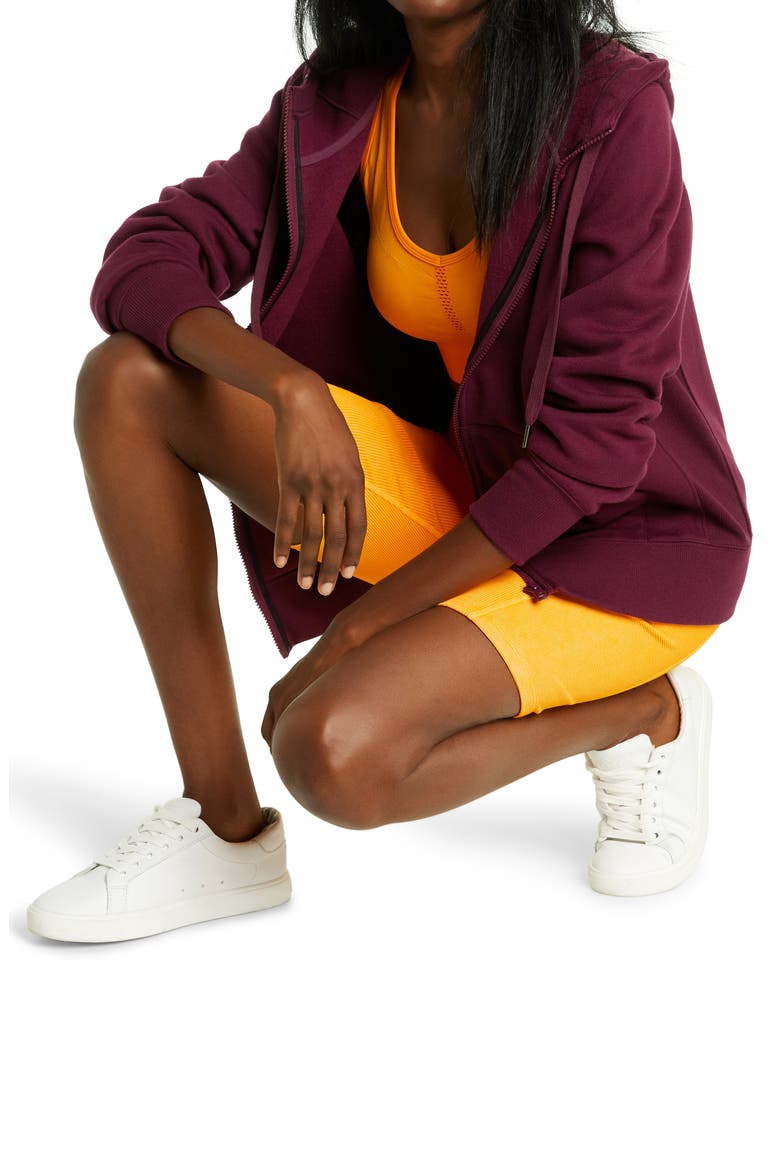 Cara Full Zip Hoodie, Alternate, color, PURPLE NECTAR
