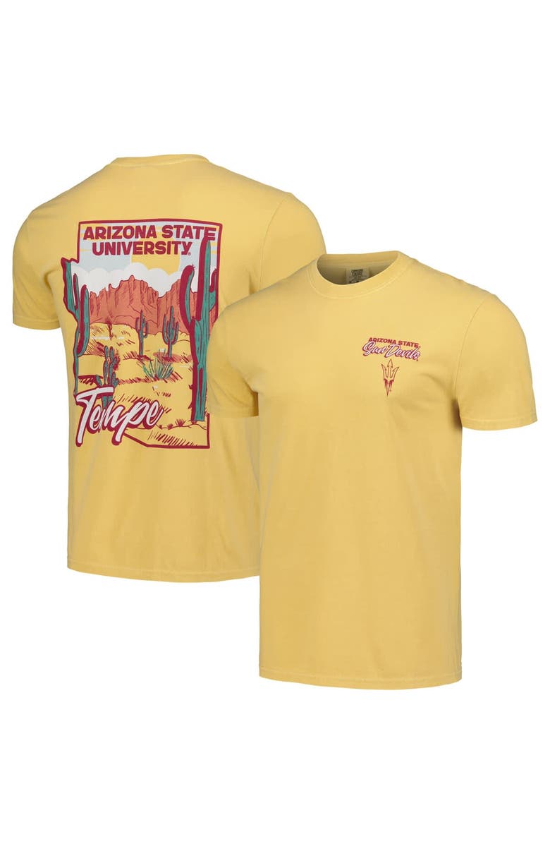 IMAGE ONE Unisex Gold Arizona State Sun Devils Hyper Local Cactus State T-Shirt, Main, color, Gold