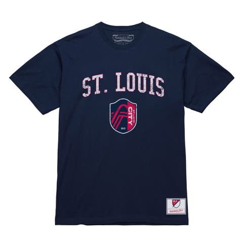Men's Mitchell & Ness Navy St. Louis CITY SC City Pride T-Shirt