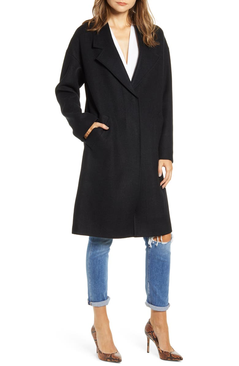 KENDALL + KYLIE Brushed Coat, Alternate, color,