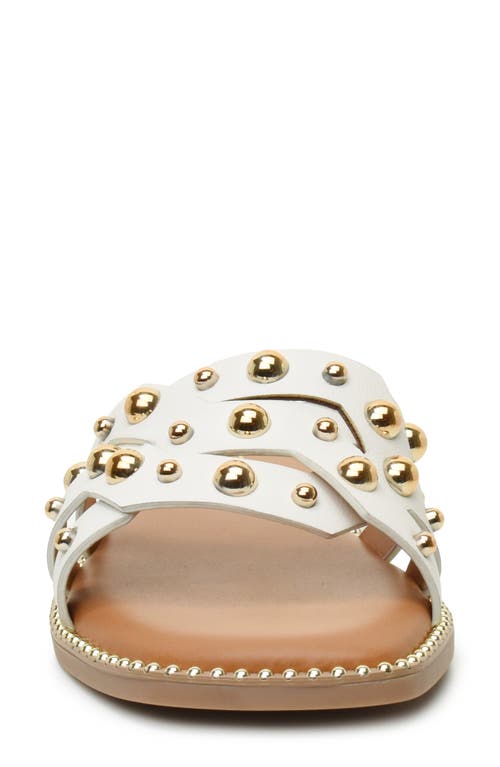 NICOLE MILLER NICOLE MILLER STUDDED SLIDE SANDAL