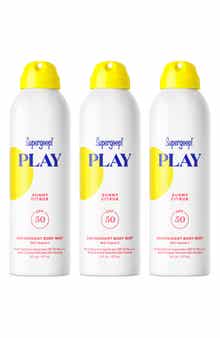 Play Antioxidant Body Mist SPF 50 Sunscreen Trio $72 Value