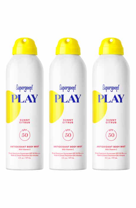 Play Antioxidant Body Mist SPF 50 Sunscreen Trio $72 Value