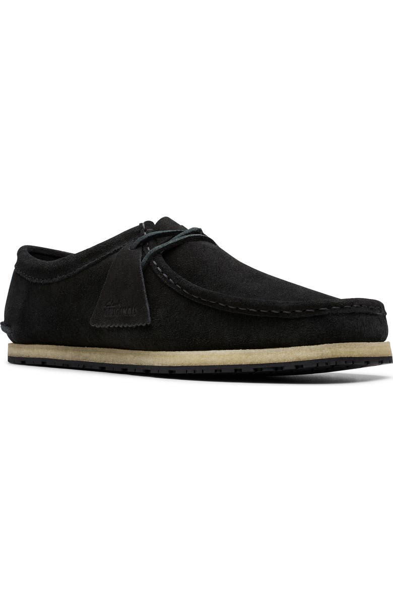 Clarks<sup>®</sup> Godney Boat Shoe, Main, color, Black Sde