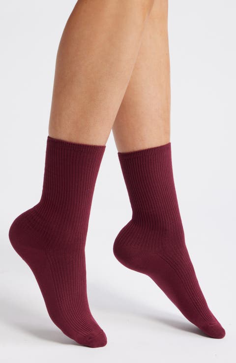 Rib Crew Socks