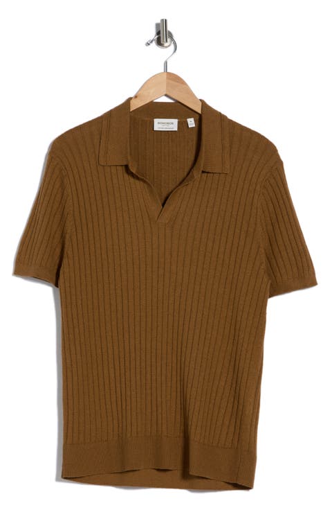 Rib Knit Polo