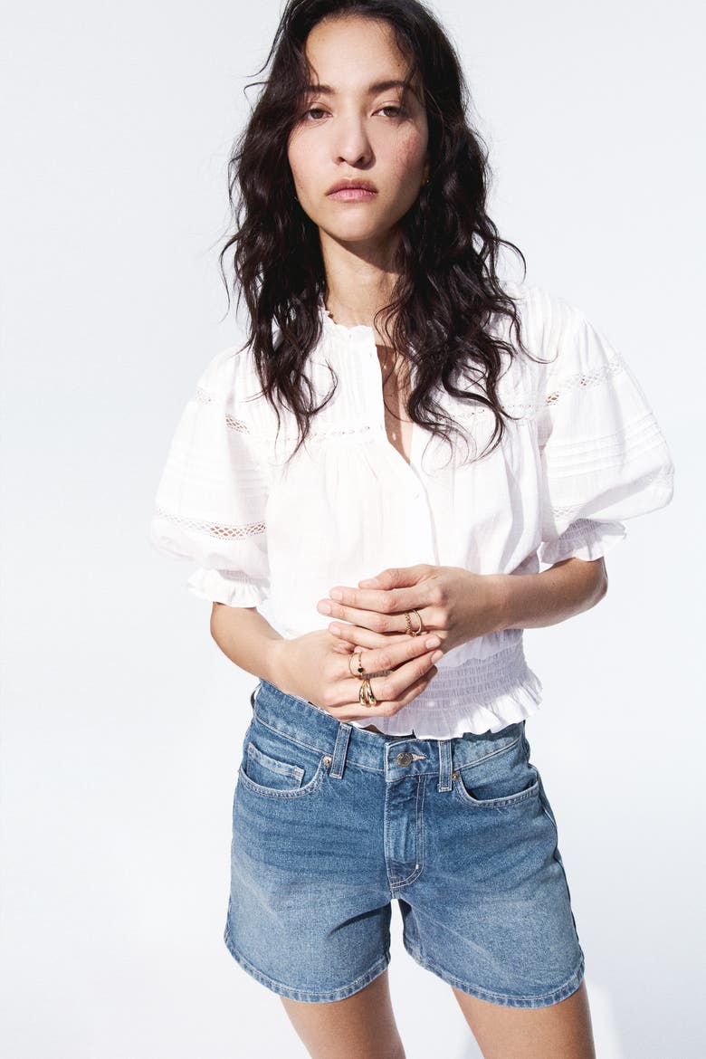 Denim Shorts, Alternate, color, Denim blue