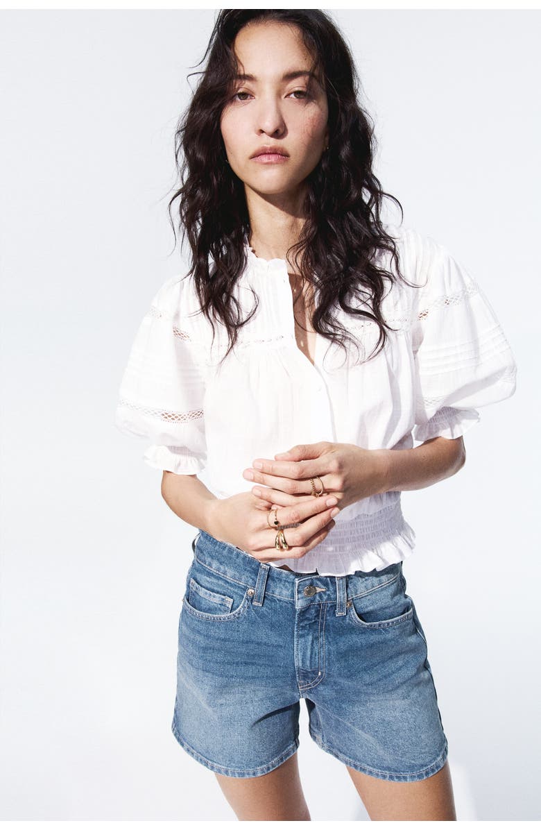 H&M Denim Shorts, Alternate, color, Denim Blue