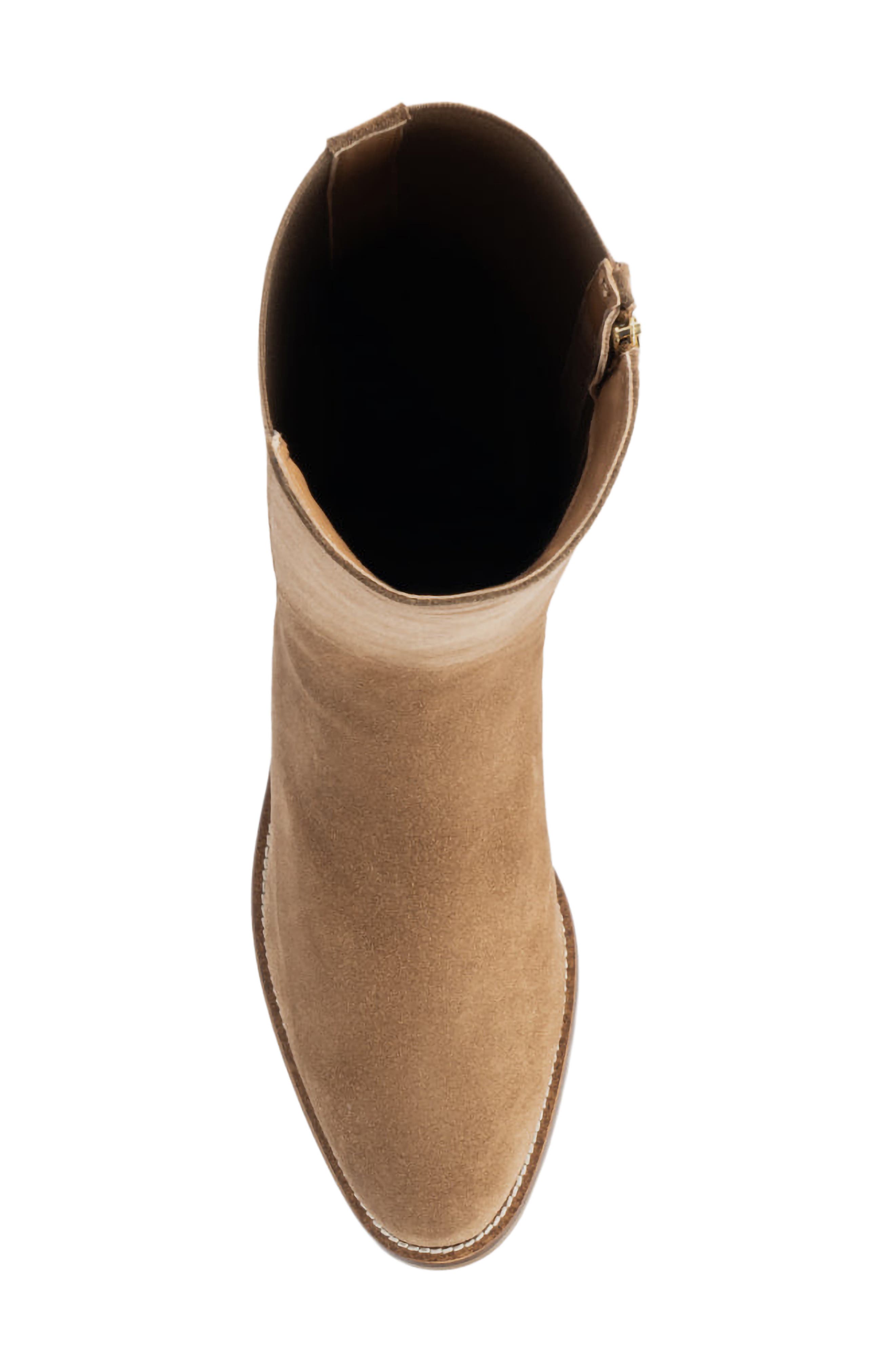 Aquatalia Nolita Weatherproof Knee High Boot, Alternate, color, Champagne Suede