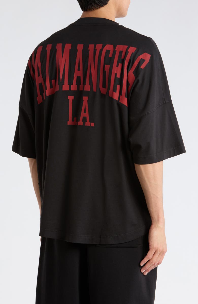 Palm Angels Logo Graphic T-Shirt, Alternate, color, Black
