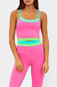 Beach Riot Vinny Layered Look Colorblock Tank