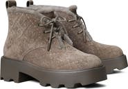 Tory Burch T Monogram Genuine Shearling Leather Desert Boot