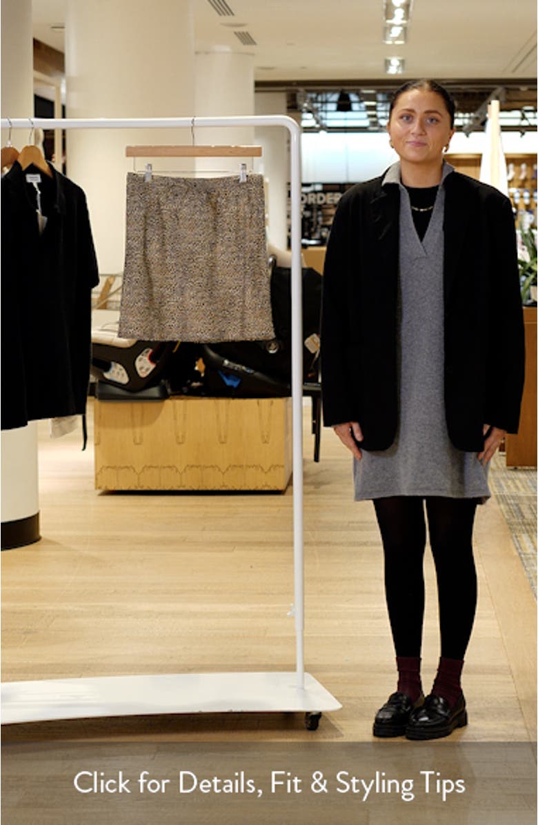 Animal Instincts Linen Blend Drawstring Skirt, sales video thumbnail