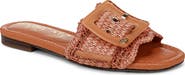 Sam Edelman Bambi Raffia Buckle Slide Sandal