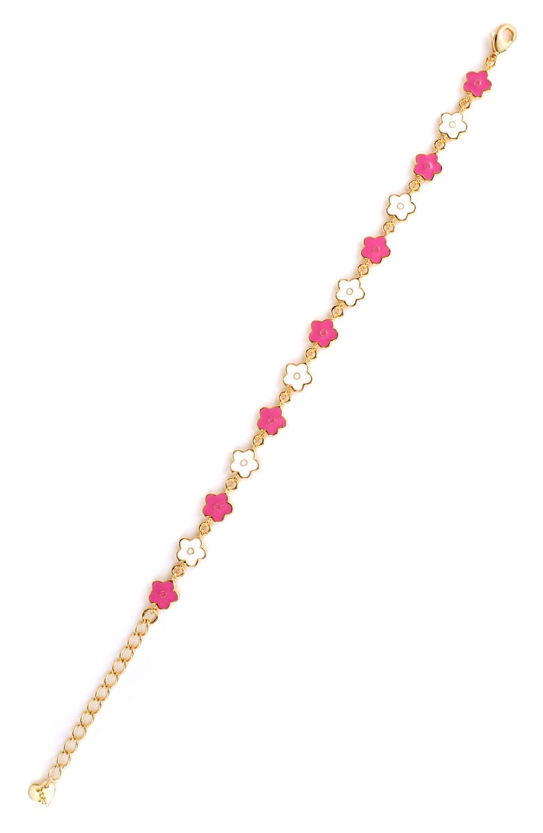 Lily Nily Flower Bracelet, Alternate, color, Gold