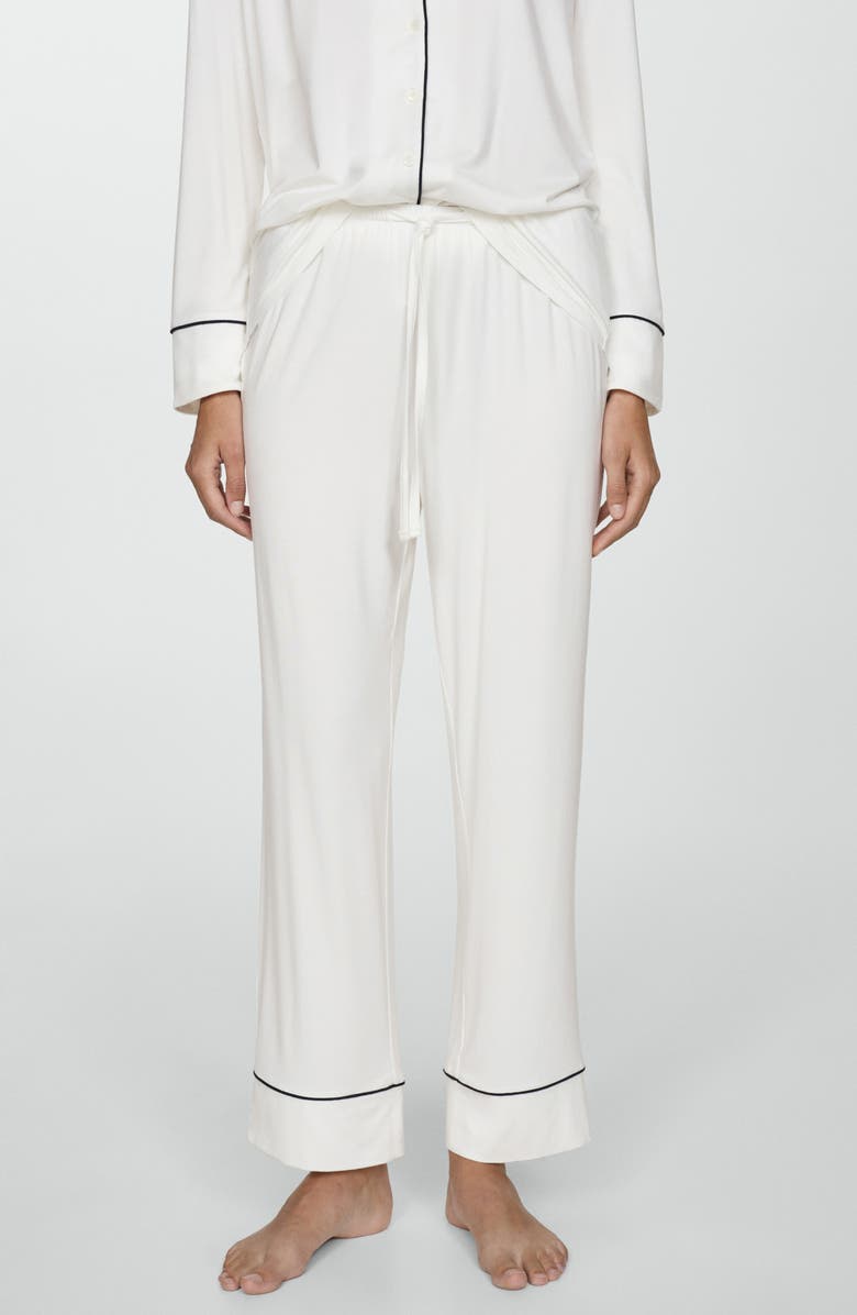 MANGO Piped Pajamas, Alternate, color, 