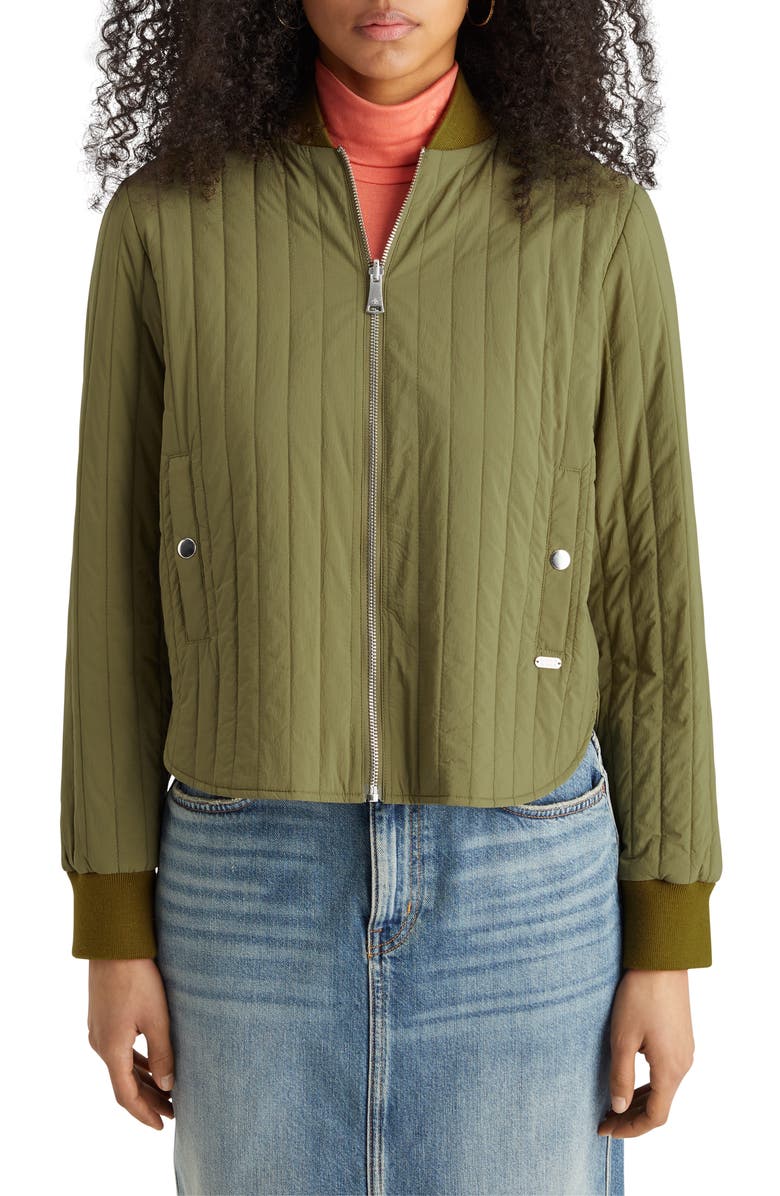 Scotch & Soda Reversible Quilted Bomber Jacket, Main, color, 