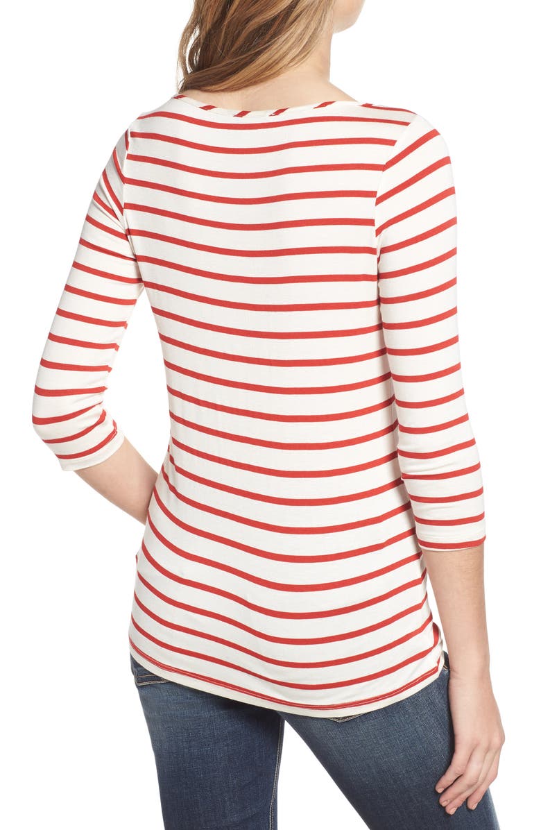 Amour Vert Francoise Stretch Jersey Top, Alternate, color, 