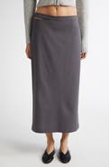 Paloma Wool Jiaqi Cutout Waist Midi Skirt