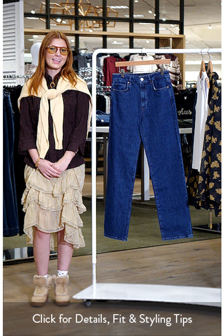Stevie High Waist Straight Leg Jeans video