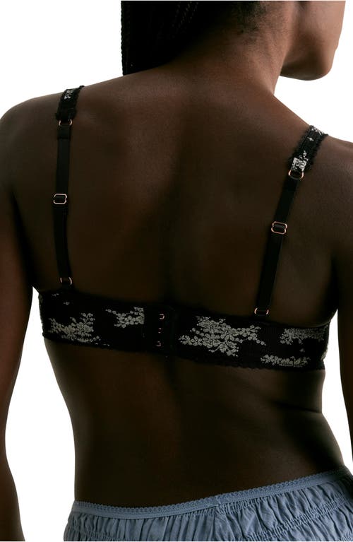 Free People Talk About It Mesh Underwire Bra In Multi