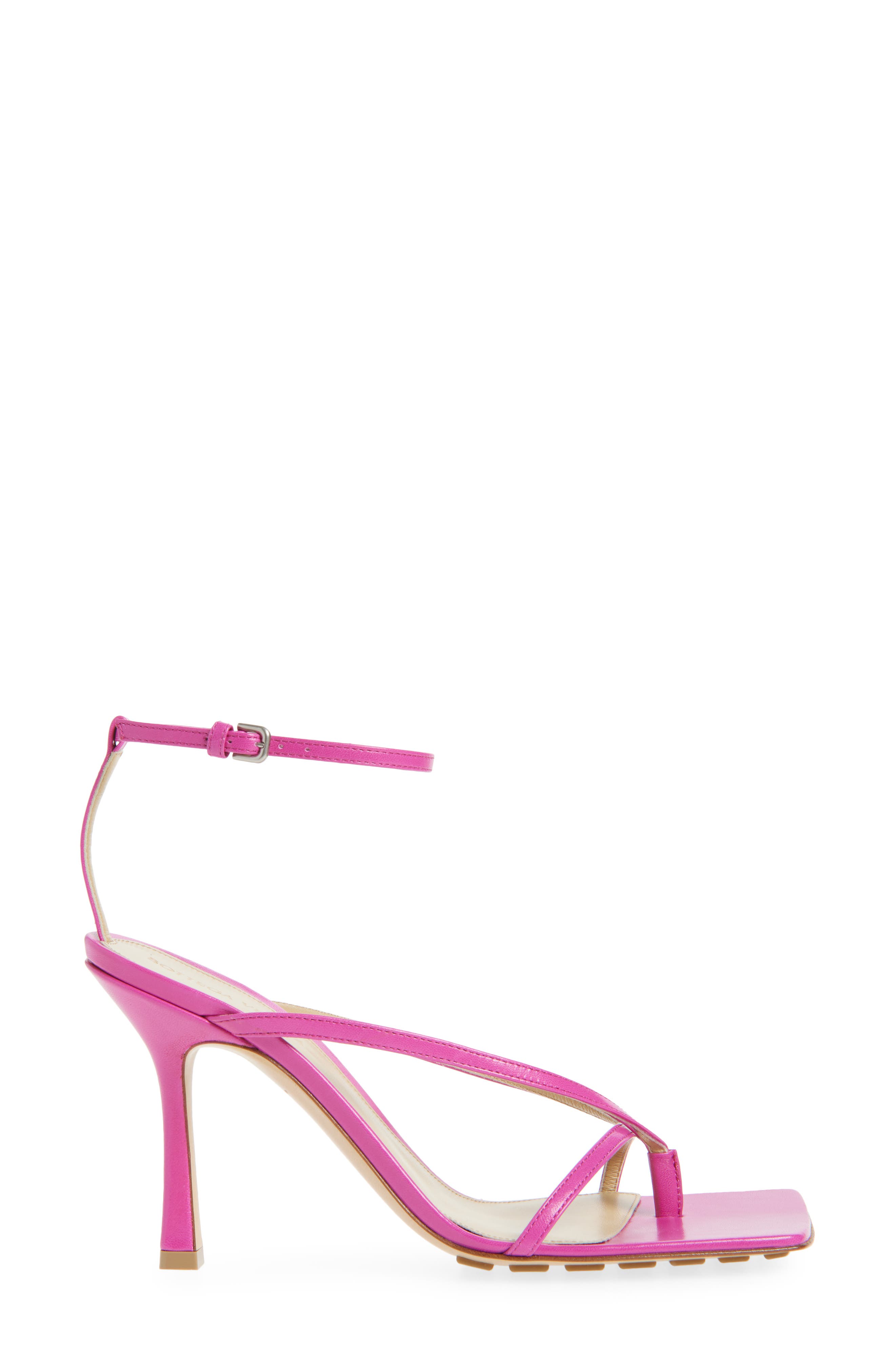 Bottega Veneta Ankle Strap Sandal, Alternate, color, Hollyhock