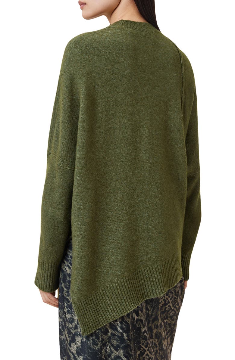 AllSaints Lock Asymmetrical Crewneck Sweater, Alternate, color, 