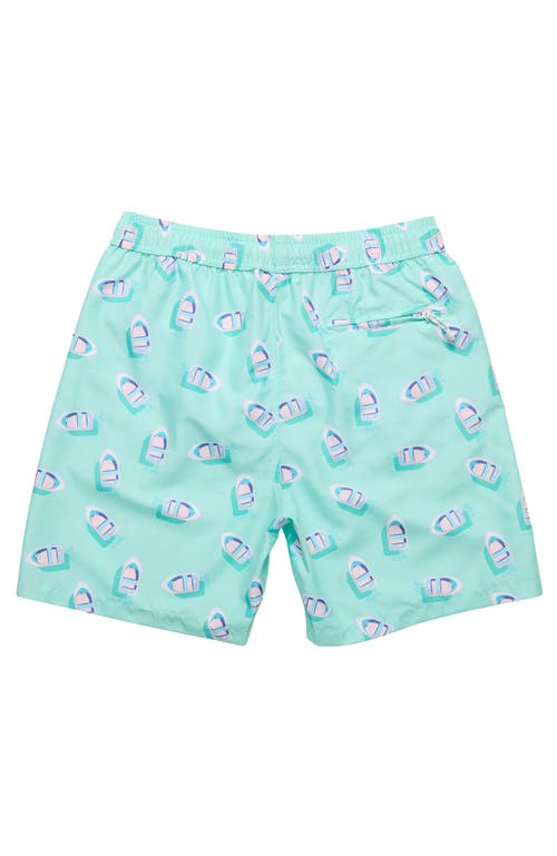 Snapper Rock Printed Swim Shorts In Green