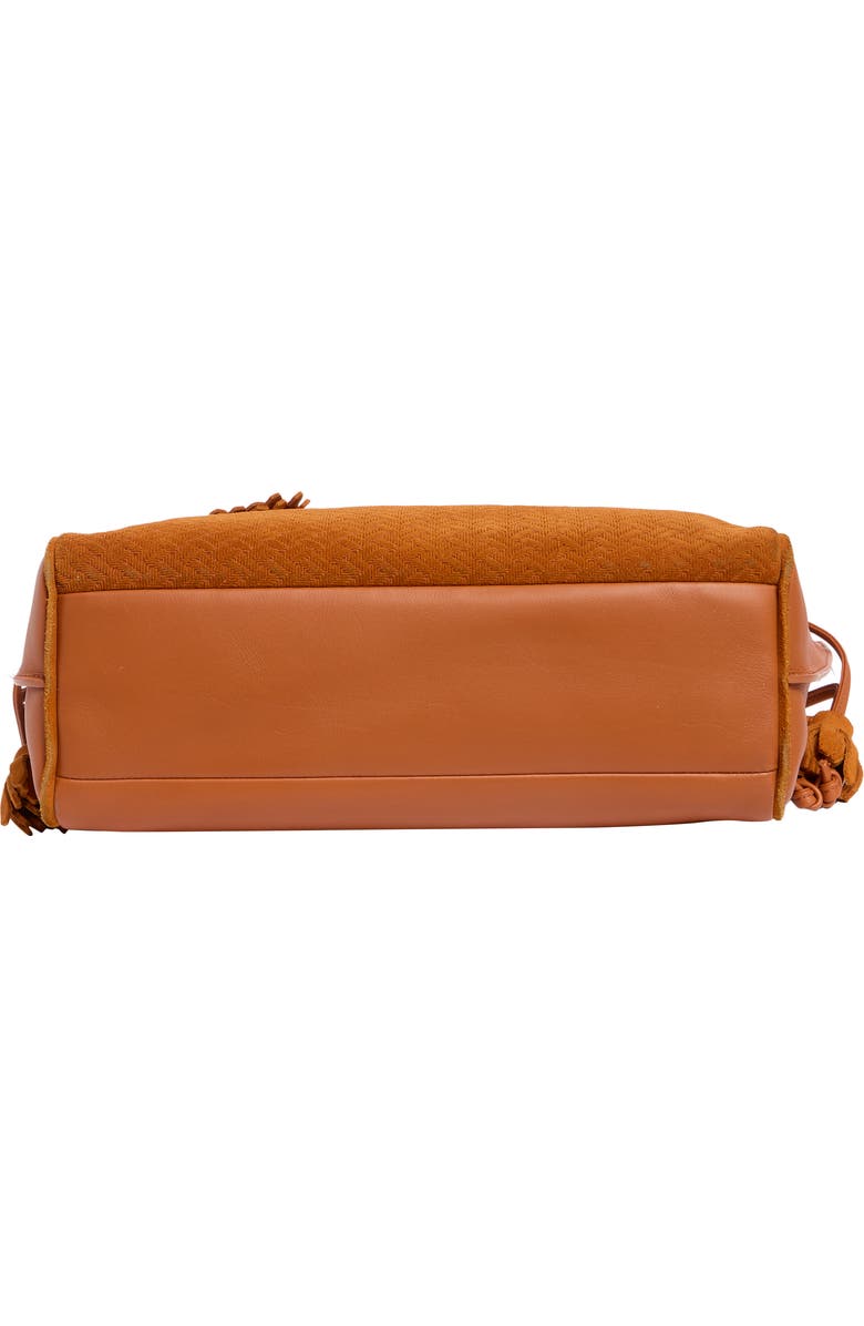 Longchamp Medium Leather Tote Bag, Alternate, color, Pumpkin