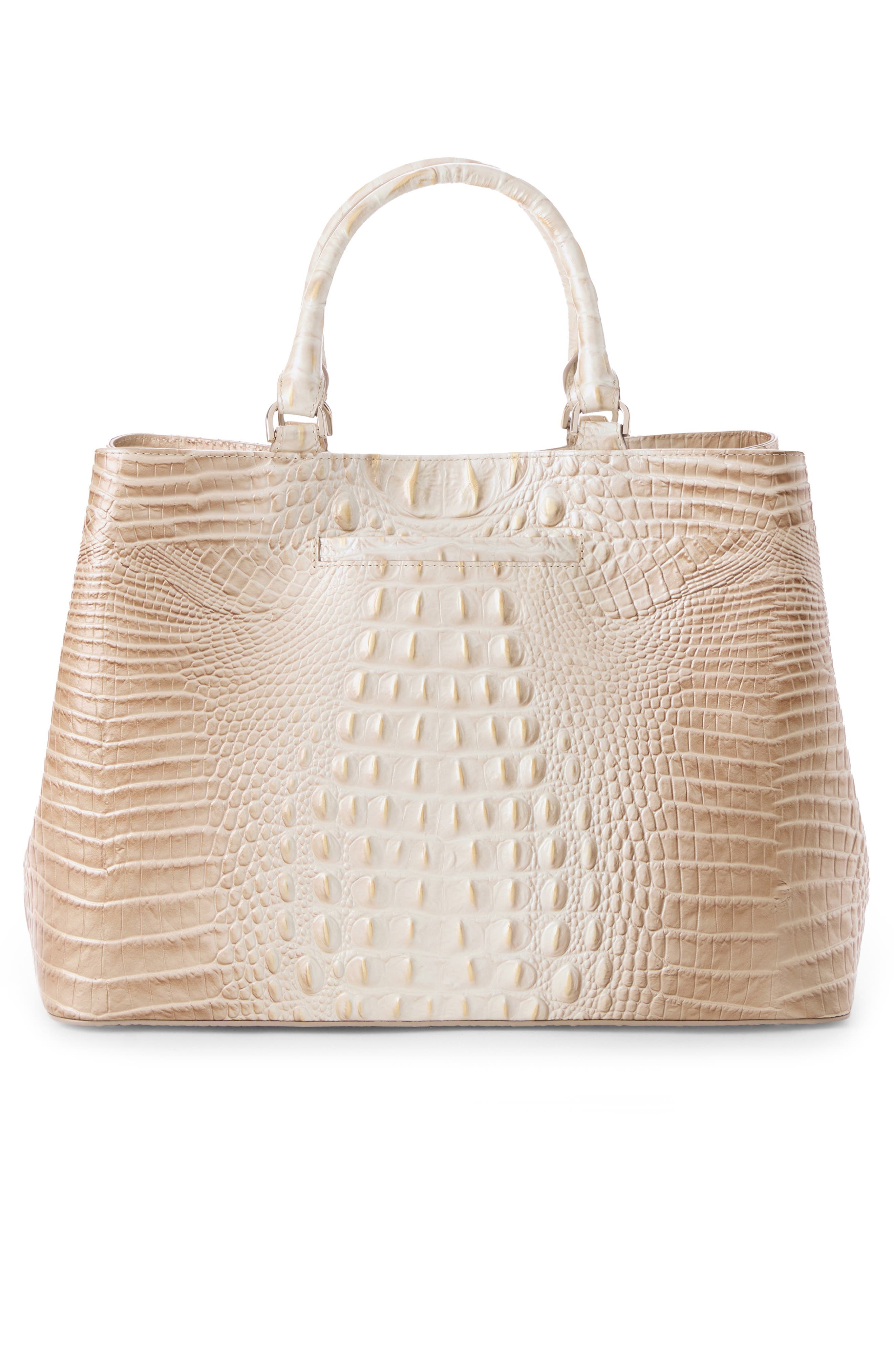 Denise Croc Embossed Leather Tote, Alternate, color, CONTOUR