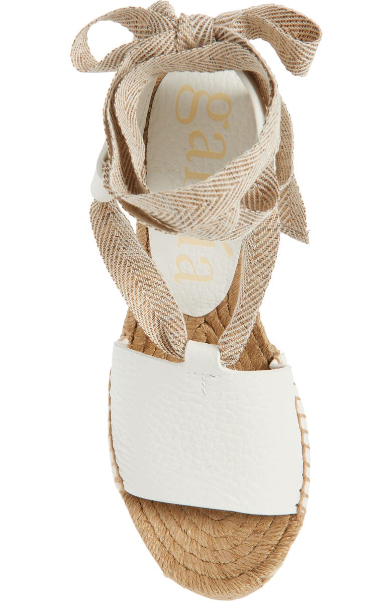 Pedro Garcia Orsel Ankle Wrap Espadrille Sandal, Alternate, color, White Cervo