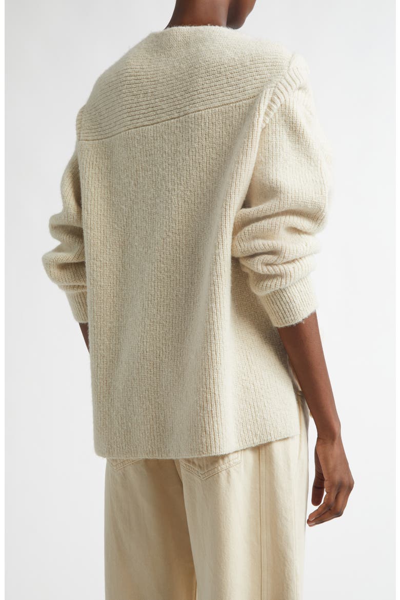 Thais Alpaca Blend Rib Sweater, Alternate, color, ECRU