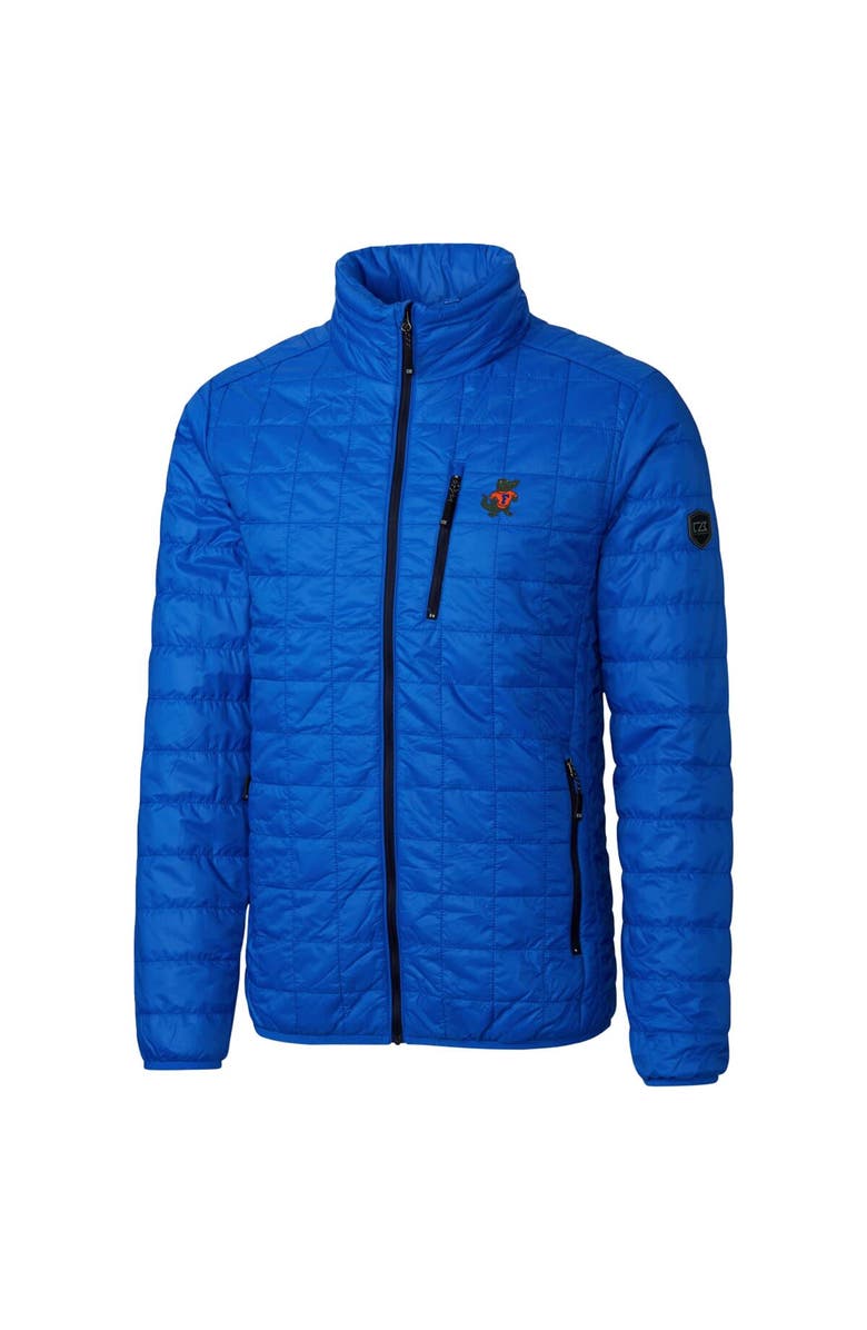 Cutter & Buck Royal Florida Gators Primary Team Logo Rainier PrimaLoft Eco Insulated Full-Zip Puffer Jacket, Alternate, color, 