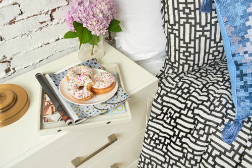 Carol & Frank Naya Geometric Cotton Standard Pillow Sham In Black