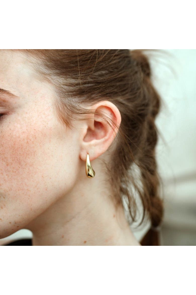 Golden Tear Drop Studs, Alternate, color, Gold