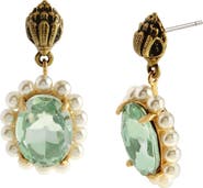 Kurt Geiger London Eagle Head Crystal Drop Earrings