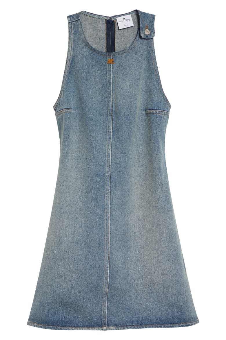 Heritage Denim A-Line Dress, Alternate, color, DENIM BLEU DELAVE