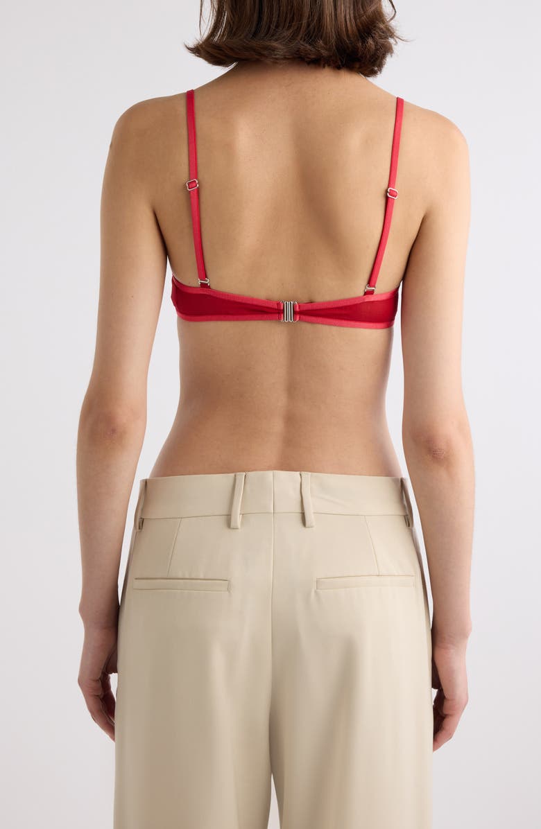 Dries Van Noten Stretch Silk Bra Top, Alternate, color,