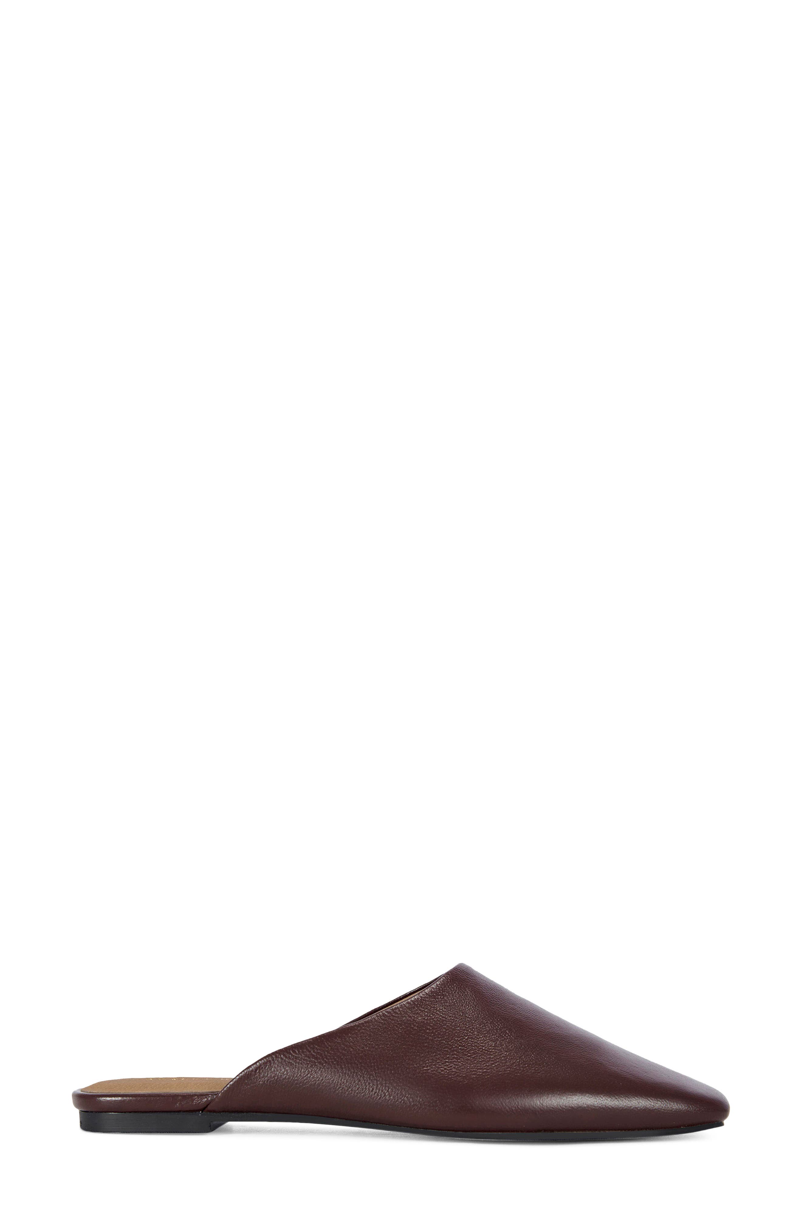Raphael Flat Mule, Alternate, color, CHOCOLATE