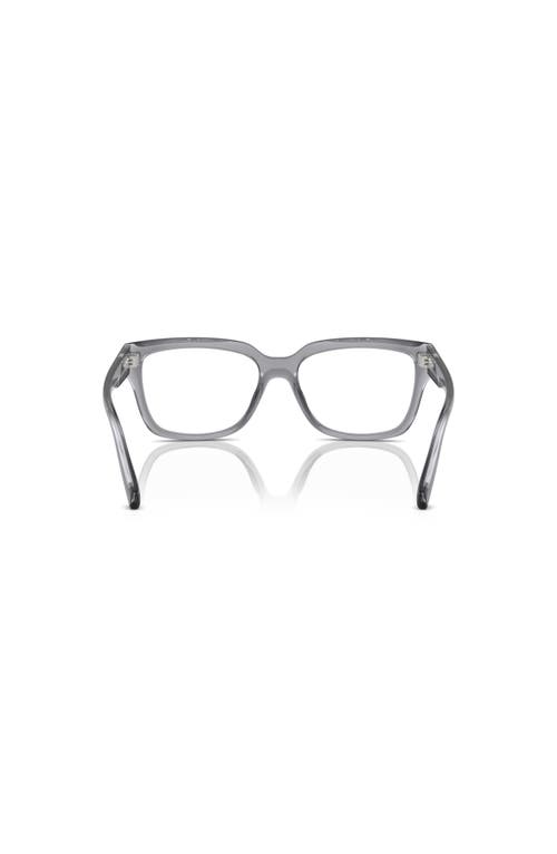 Michael Kors 54mm Rectangle Optical Glasses In Gray