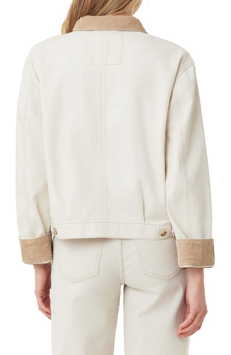 Scotch & Soda Cotton Twill Chore Jacket, Alternate, color, Ecru