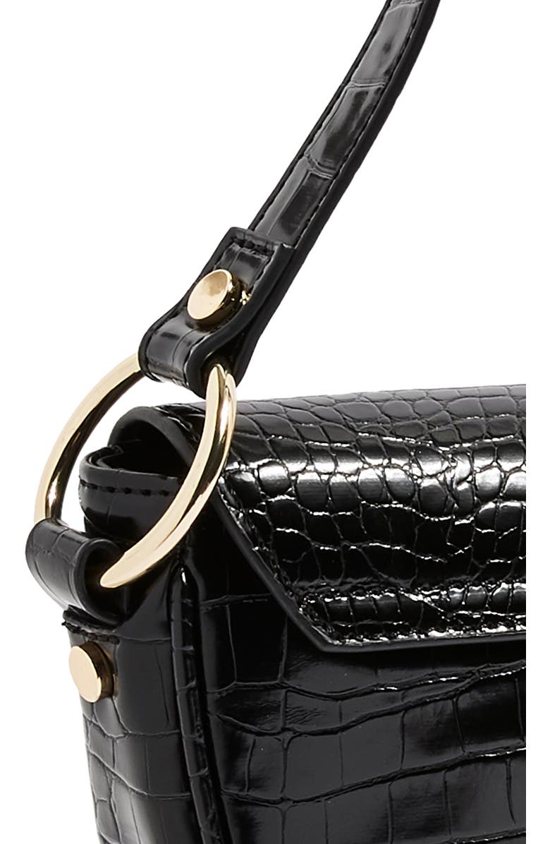 Topshop Demi Faux Leather Shoulder Bag, Alternate, color,