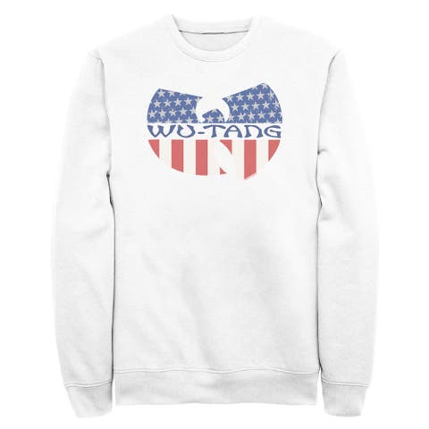 Men's Wu-Tang Clan American Flag Group Logo  Sweatshirt